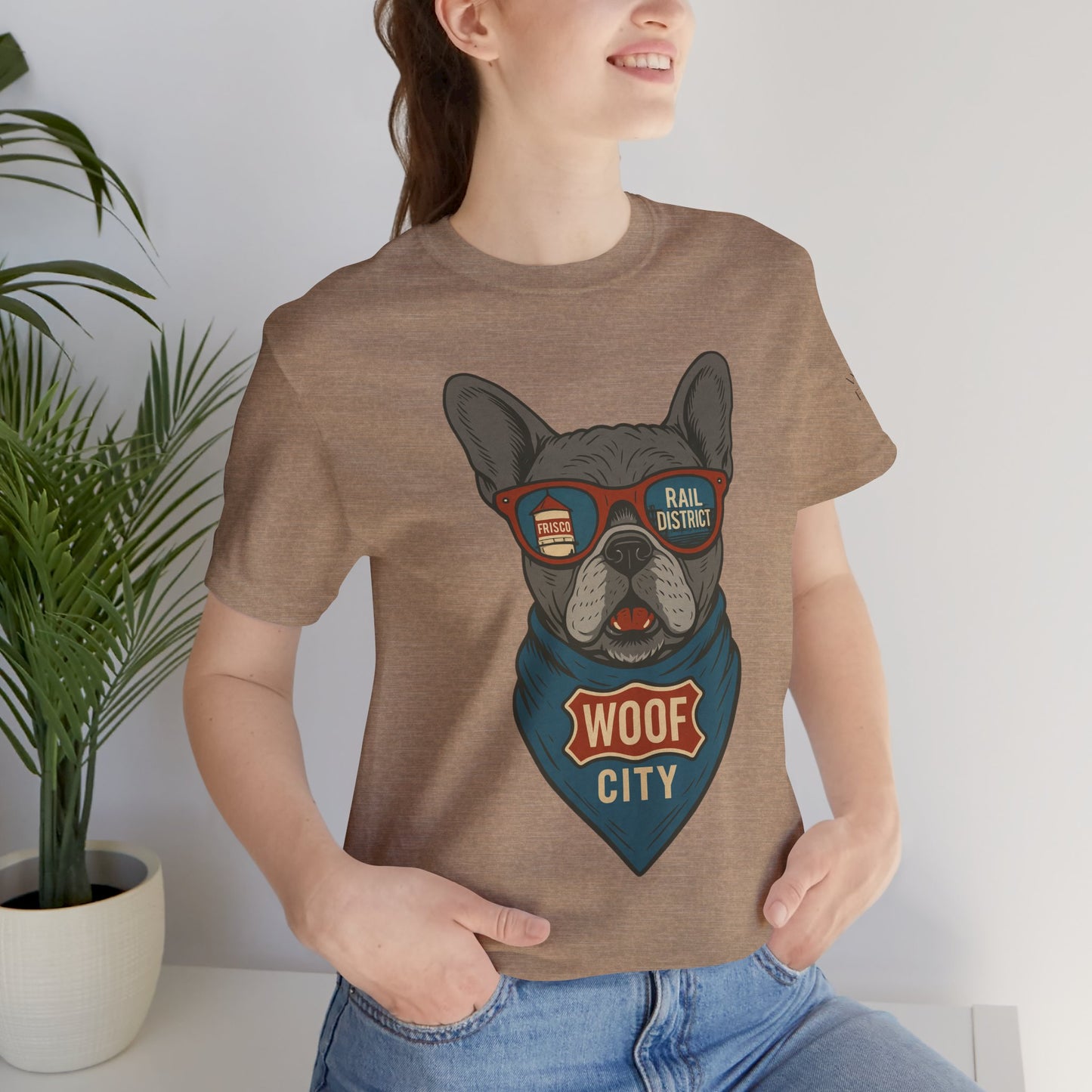 French Bulldog Unisex Tee Snort Snooze Style
