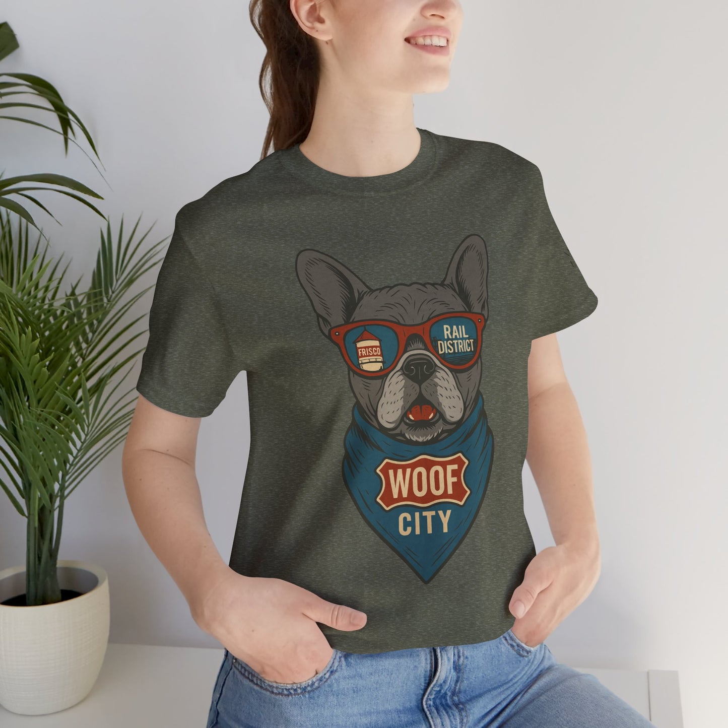 French Bulldog Unisex Tee Snort Snooze Style