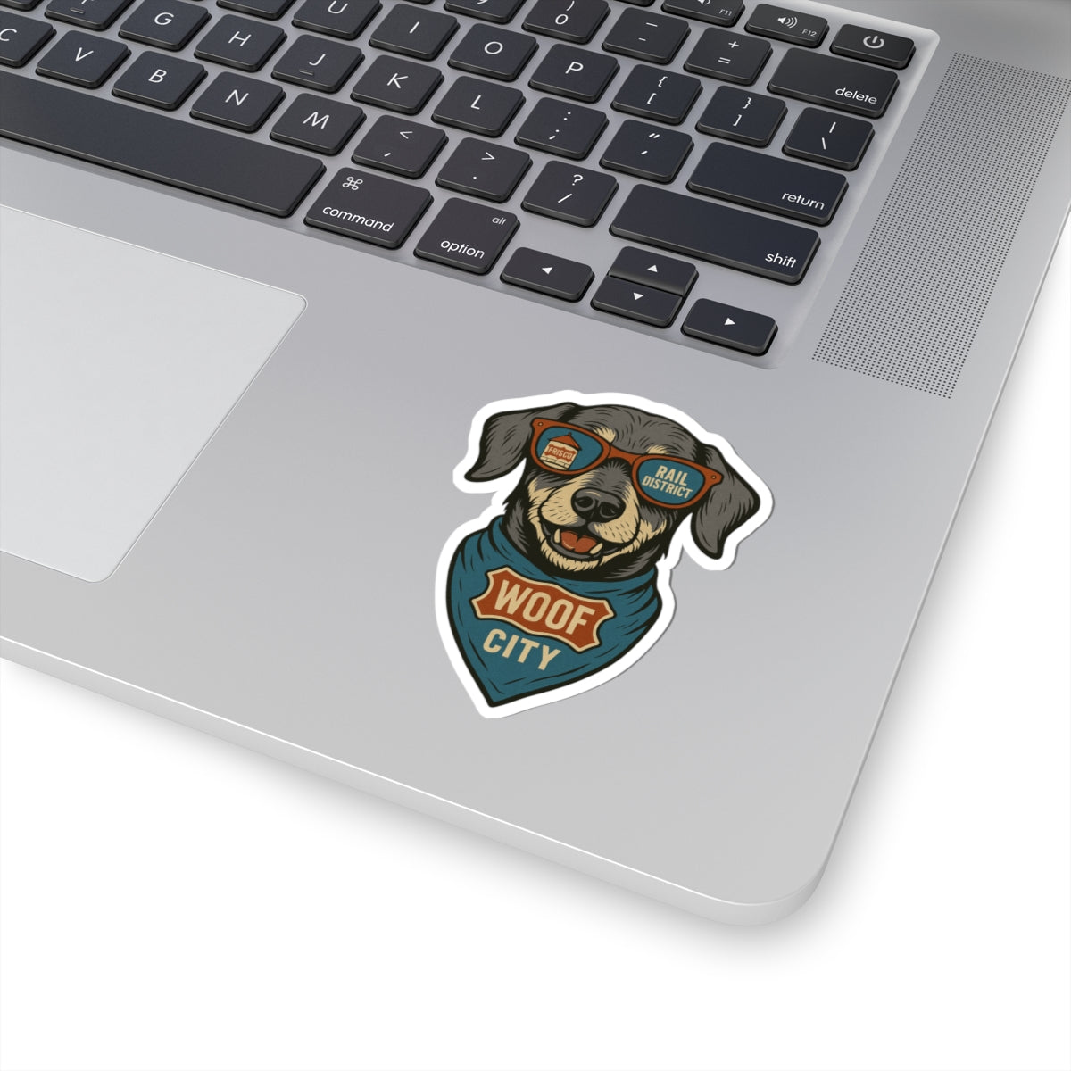 Sticker inspired by Dachshund named Bernie, a true Woof City regular.
