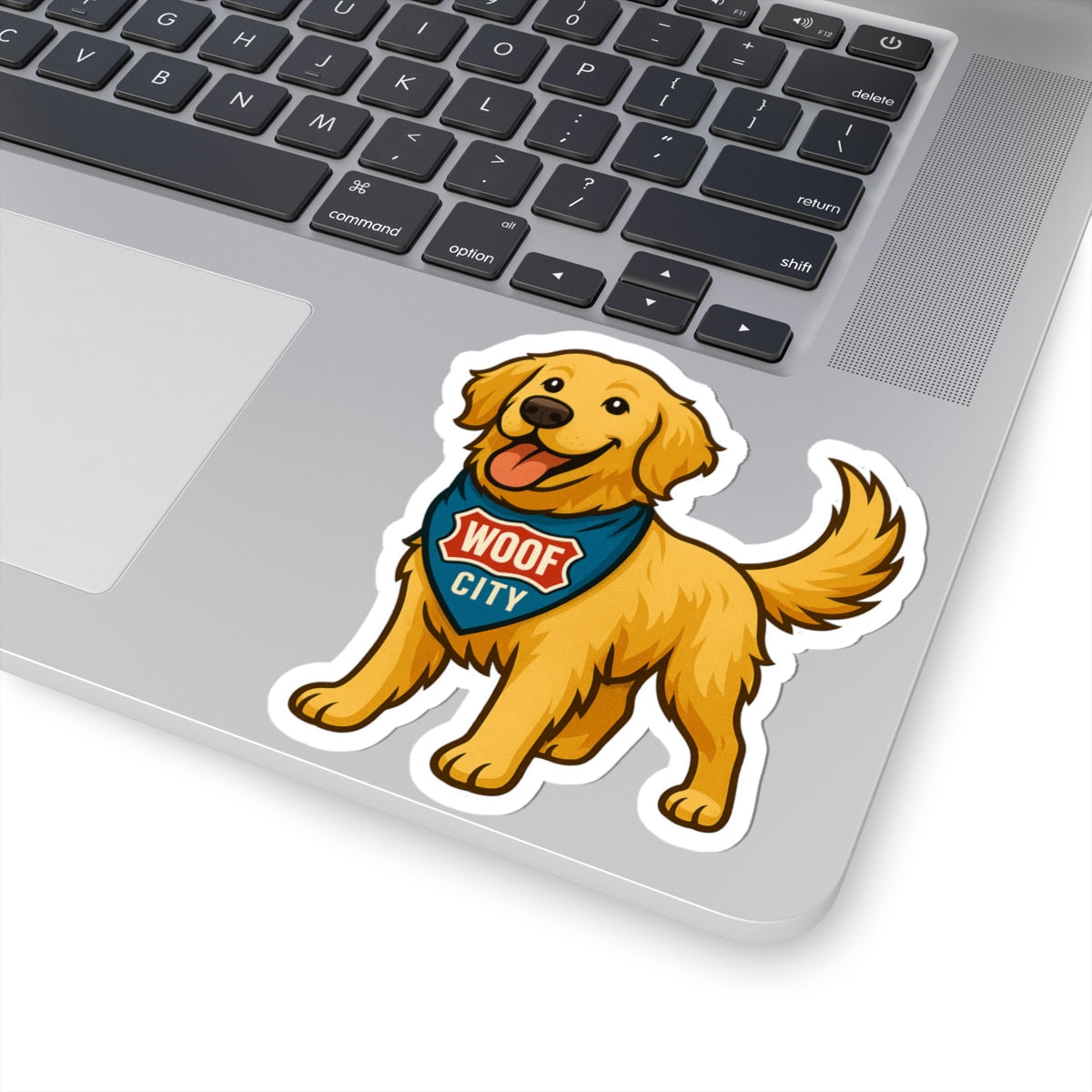 Stickers - Frisco Golden Retriever Mayor of the Patio Design