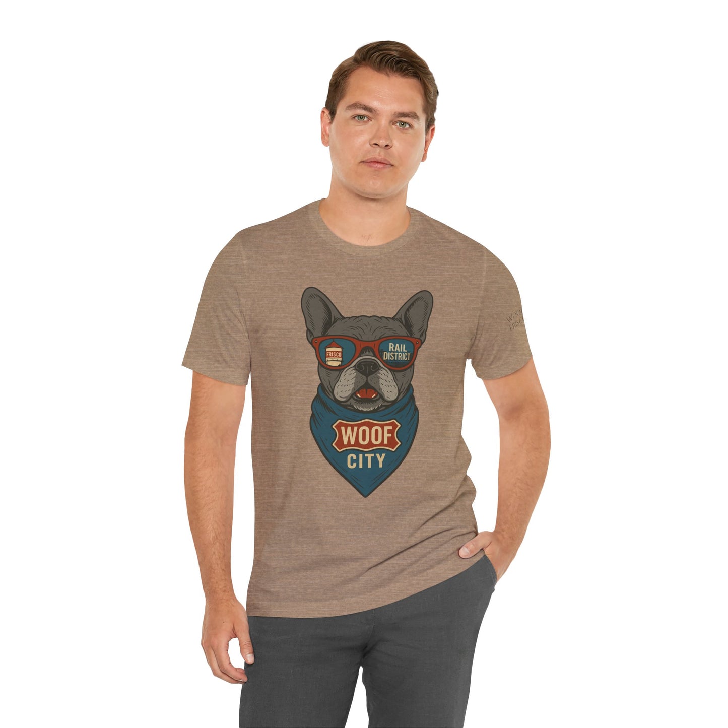 French Bulldog Unisex Tee Snort Snooze Style