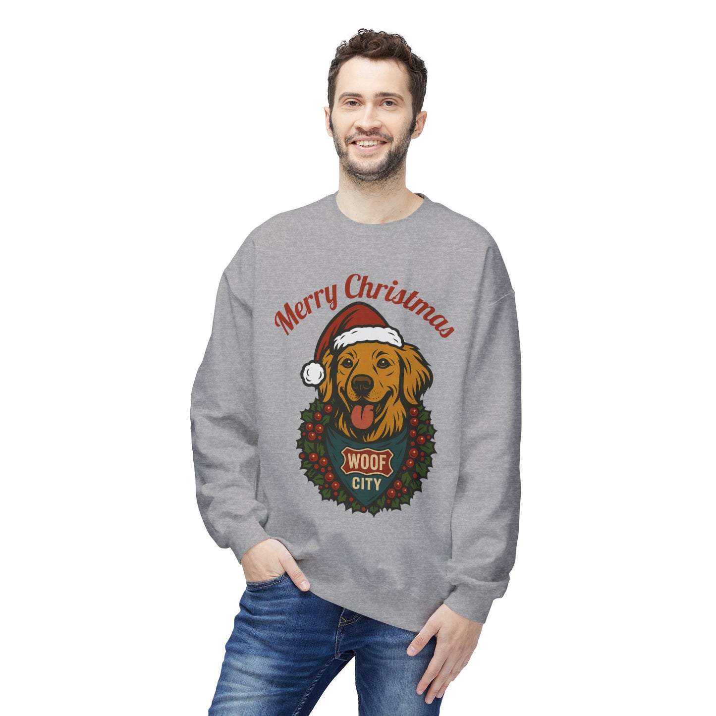 Santa Paws Sweatshirt – Woof City Holiday Edition