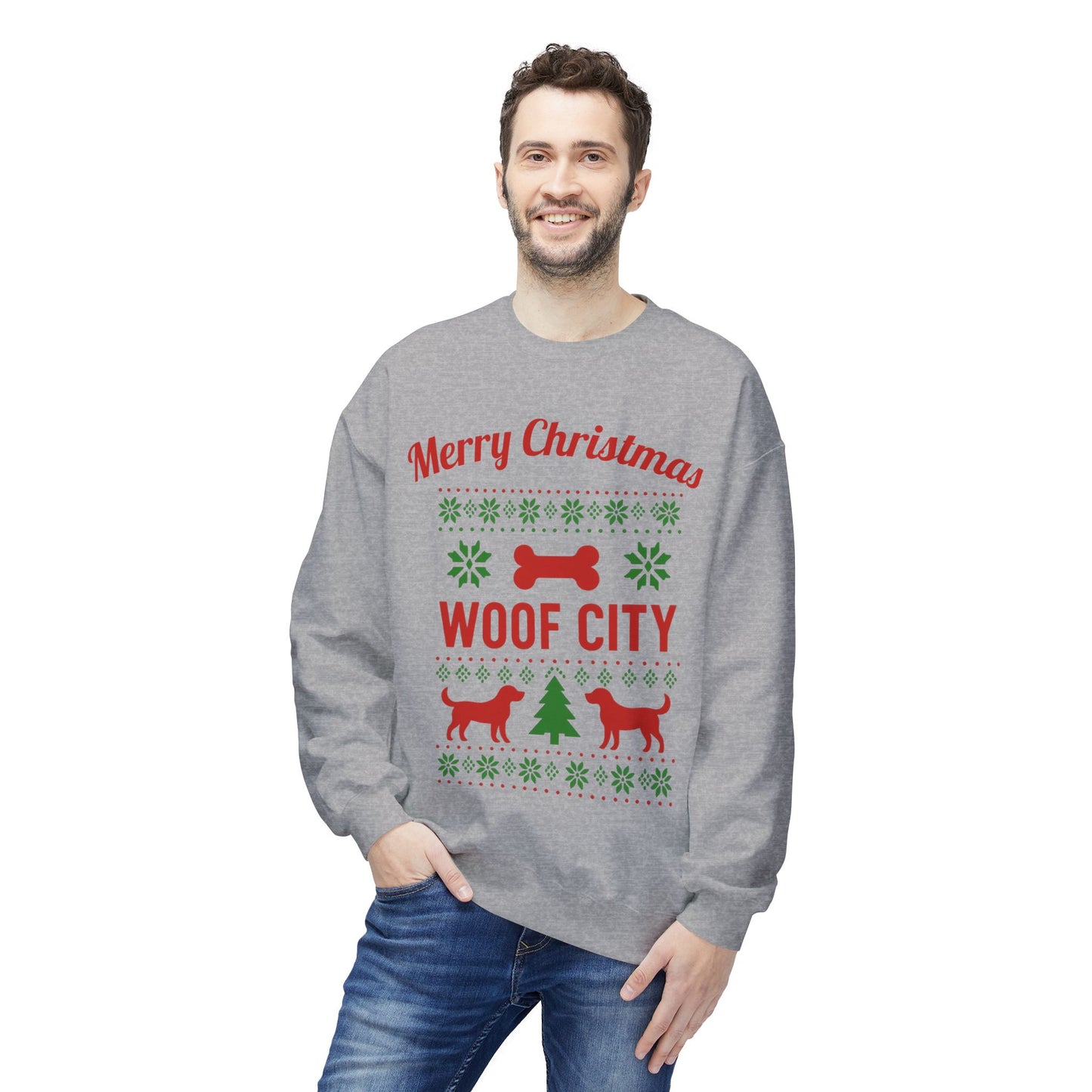 Merry Woofmas Ugly Sweater – Woof City Edition