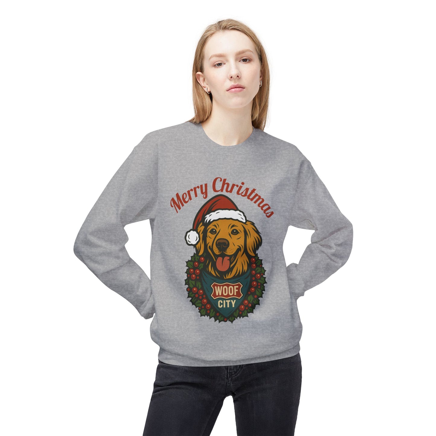 Santa Paws Sweatshirt – Woof City Holiday Edition