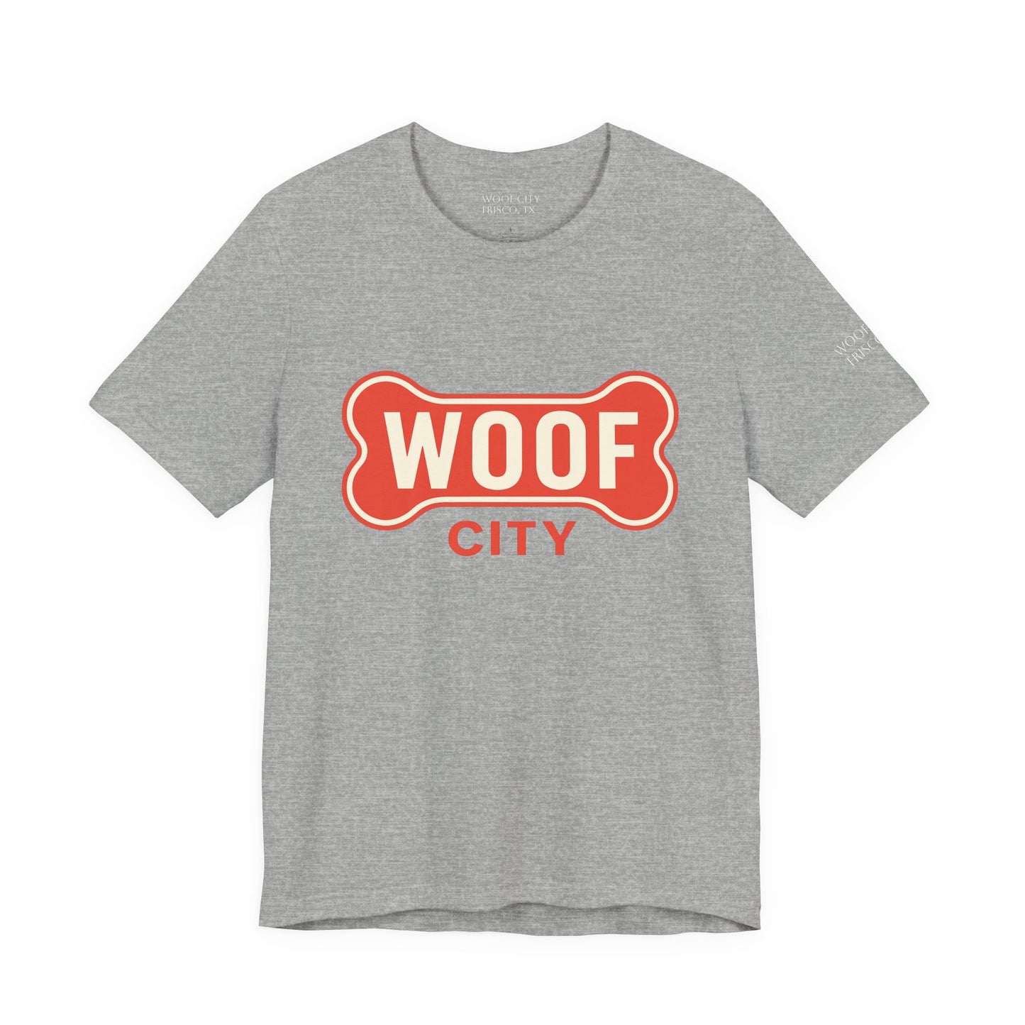 Woof City Shield Logo Tee – Frisco’s Favorite Dog Spot
