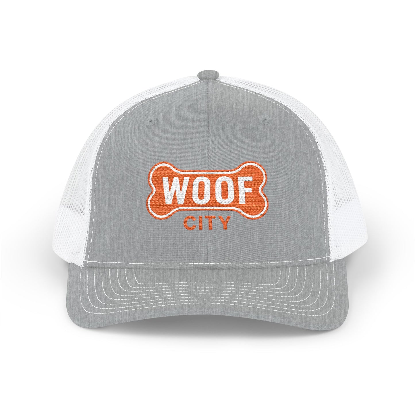 Snapback Trucker Cap - Woof City Frisco Embroidered Hat for Dog Lovers