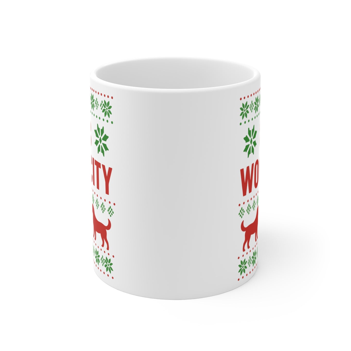 Ugly Sweater Mug – Woof City Holiday Edition