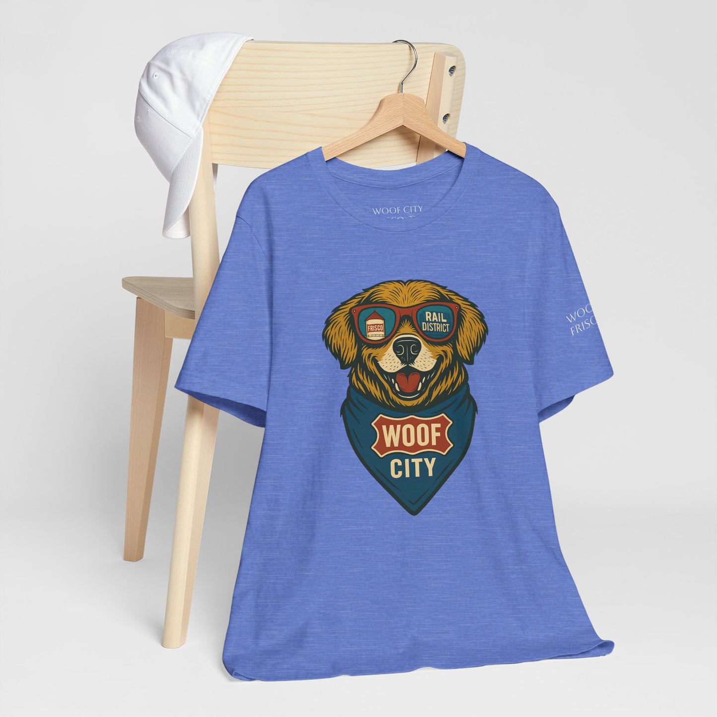 Woof City Rail District Golden Retriever Tee – Frisco’s Favorite Dog Shirt
