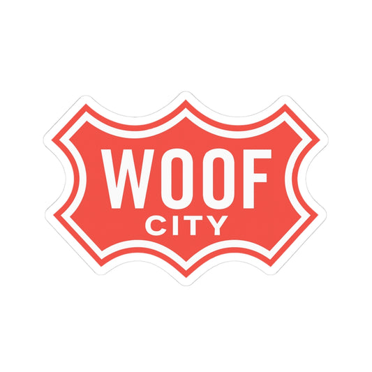 Woof City Logo Sticker – Represent the Pack!