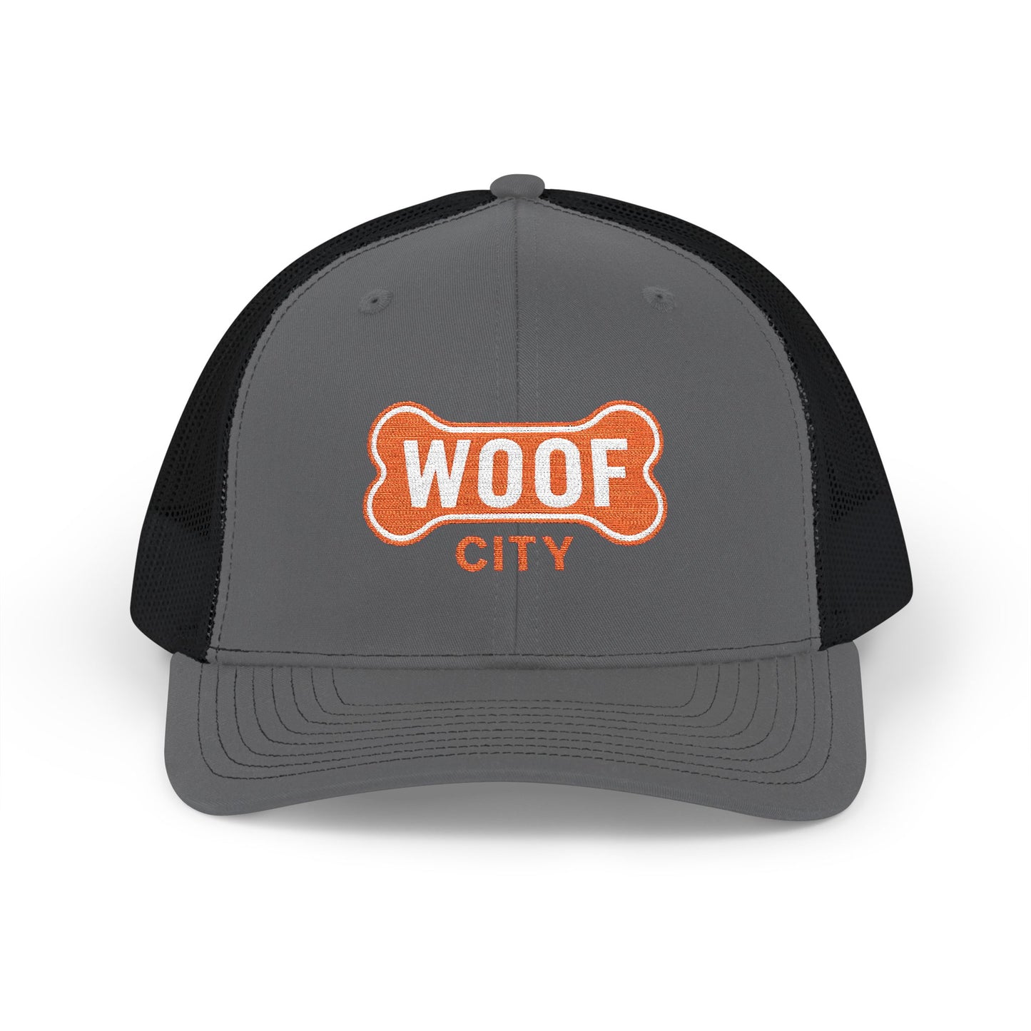 Snapback Trucker Cap - Woof City Frisco Embroidered Hat for Dog Lovers